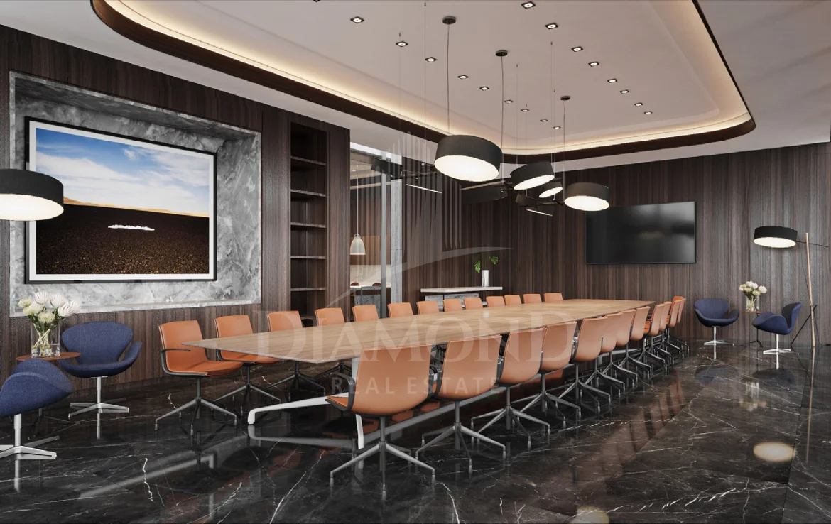 Estela interiores sala de reuniones